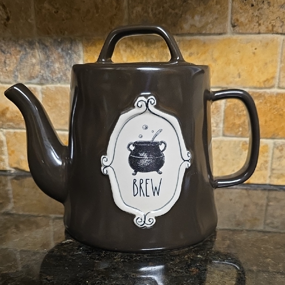 Rae Dunn Brew Teapot - Black